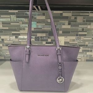 Michael Kors Purple Tote Bag